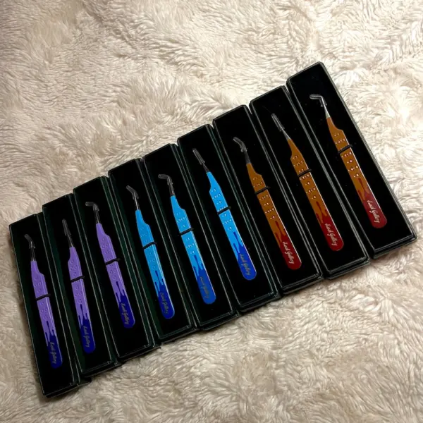 Lash extension tweezers