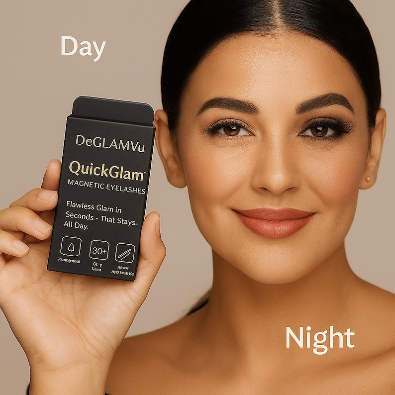 QuickGlam Magnetic Eyelashes: Reusable, Glue-Free False Lashes - Image 3