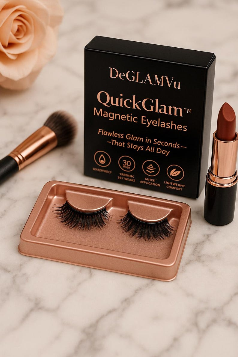 QuickGlam Magnetic Eyelashes: Reusable, Glue-Free False Lashes - Image 2