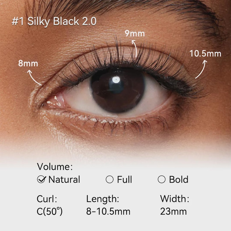Wosado Korean Style Magnetic Eyelashes: Natural, Glue-Free Lashes - Image 3