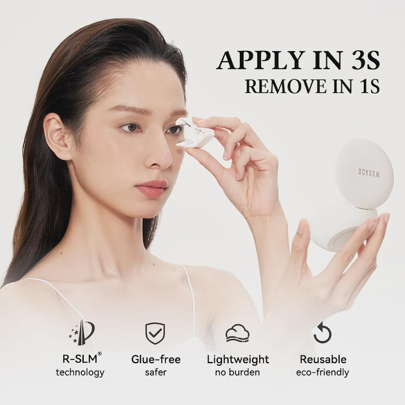 Wosado Korean Style Magnetic Eyelashes: Natural, Glue-Free Lashes - Image 4